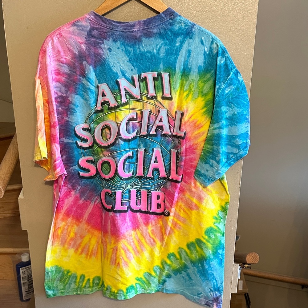 Anti Social Social Club Multicolor Spiral tee - Picture 4 of 4